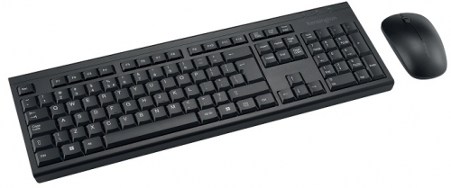 Kit tastatura cu mouse Kensington EQ KB150, conexiune wireless, plastic partial reciclat, negru